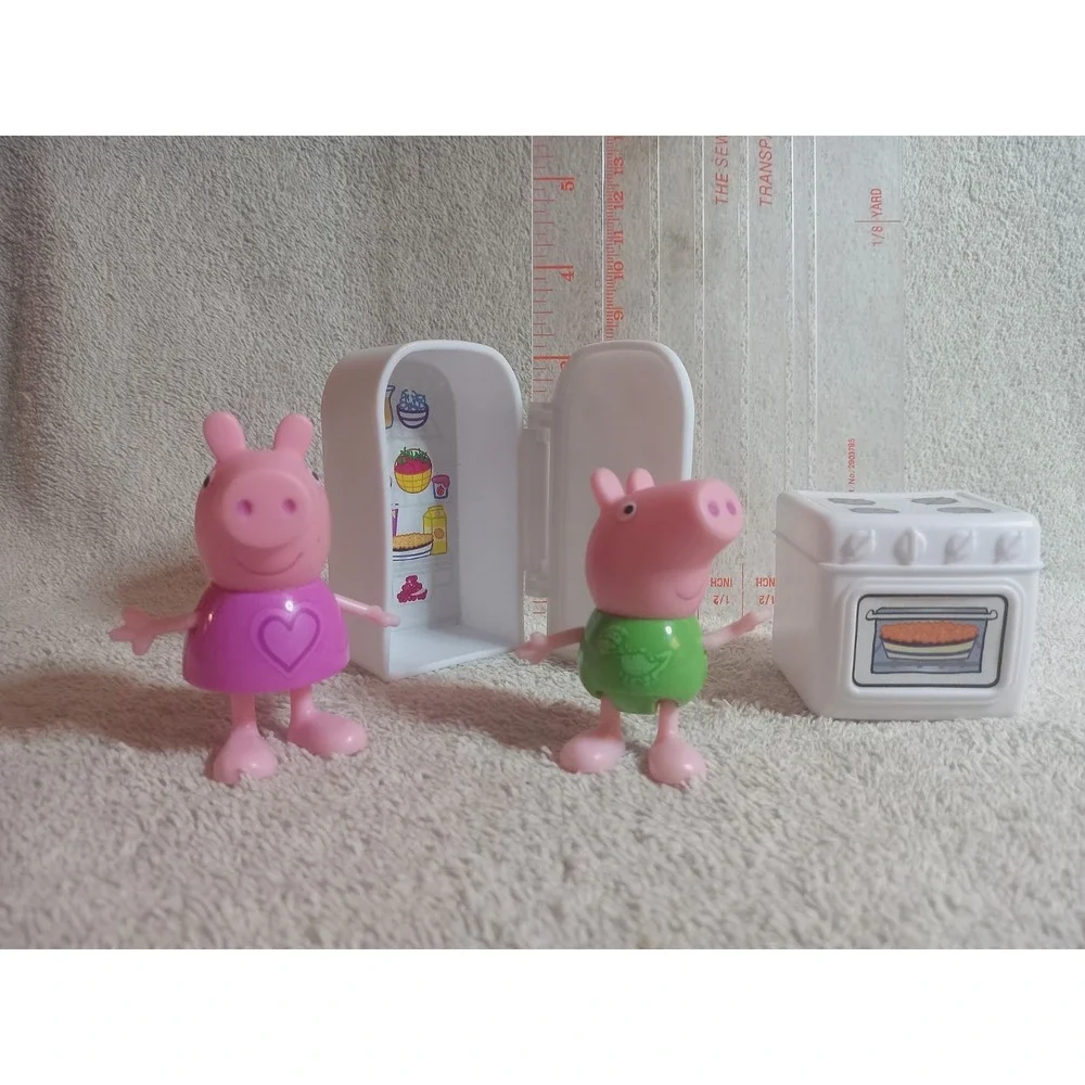 Vtg 2003 Peppa Pig George Green Dino Shirt Jazwares Stove And Fridge